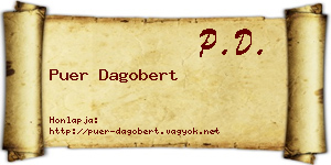 Puer Dagobert névjegykártya